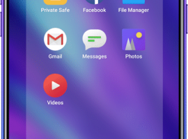 Screen of a cell phone
