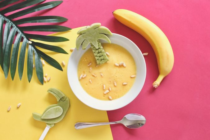 Frozen Banana desert for kids