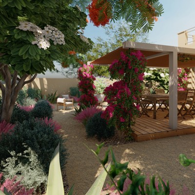 A sustainable garden in Dubai made by Wilden